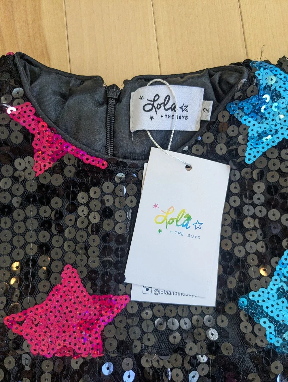 Lola + The Boys Star Sequin Dress, Size 2
